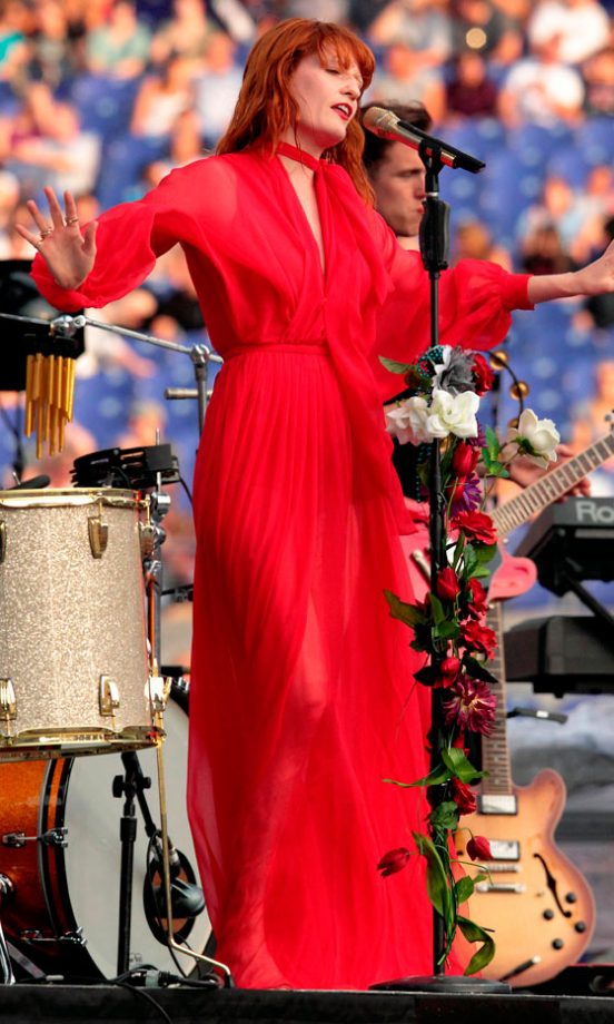 Florence Welch On Stage In Baltimore, America, 2011