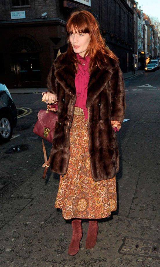 Florence Welch Wrapped-Up For A Trip To The Shops, 2012