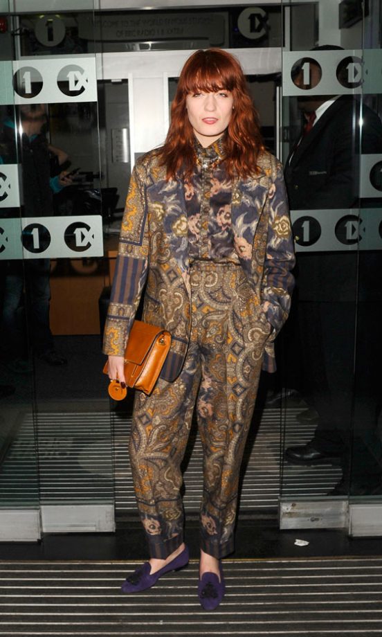 Florence Welch Outside The Radio One Studios, London, 2012