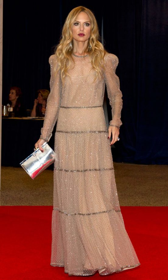 Rachel Zoe Rocked This Glam Nude Frock, Love The Tiered Sparkle! 2012