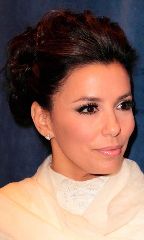 Eva Longoria Was Striking With Her Classy Bun, 2012