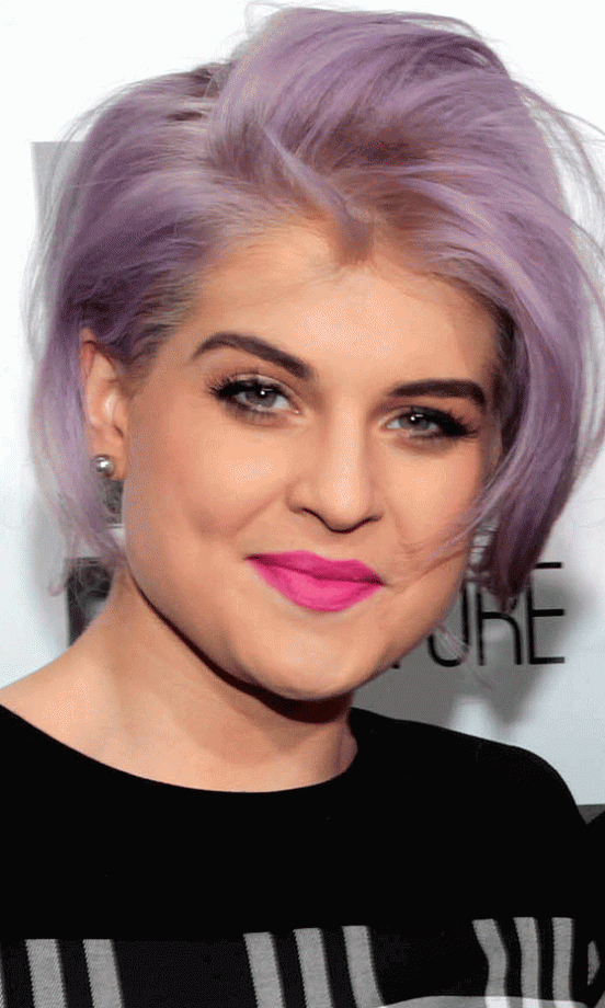 Kelly Osbourne Teamed Her Lilac Hair With Girlie Pink Lips, 2012