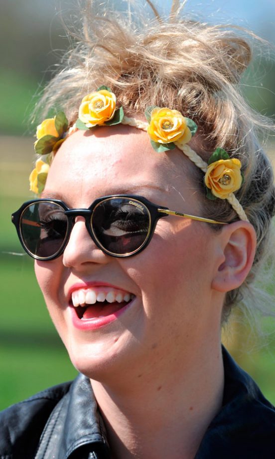 Perrie Edwards Put A Spring In Her Step With A Floral Headband, 2012