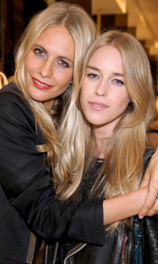 Poppy Delevigne And Mary Charteris Perfected The Soft Blonde Locks With Centre-Parting, 2012