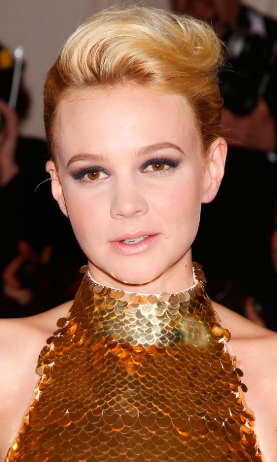 Carey Mulligan's Hairstyle From The Front Looked Sleek And Simple At The Met Ball 2012...