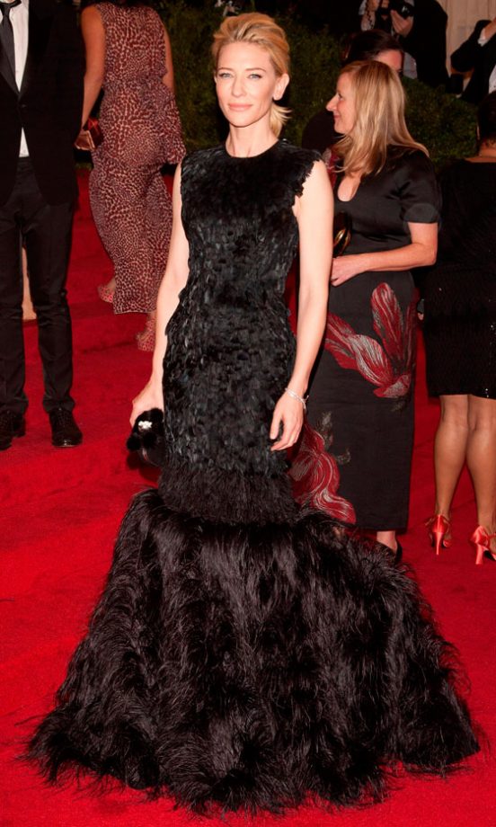 Cate Blanchett Rocked The Most Luxurious Black Dress Ever At The Met Ball 2012