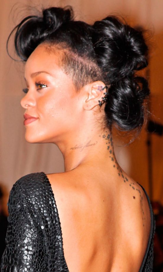 Rihanna's Hairstyle Allowed For All Eyes On Her Dress At The Met Ball 2012