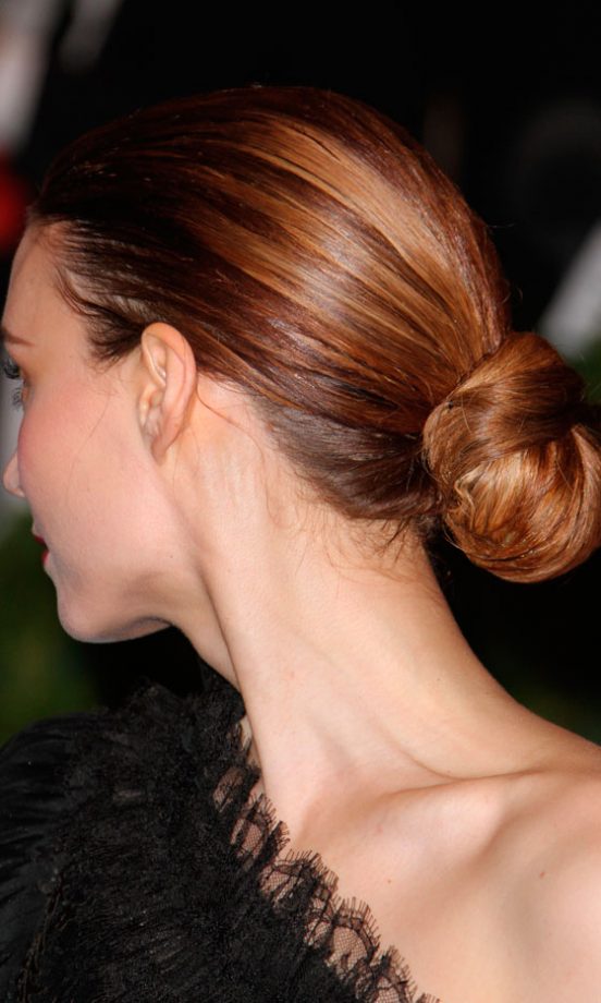 ...But From The Back Was An Elegant Ombre Bun At The Met Ball 2012