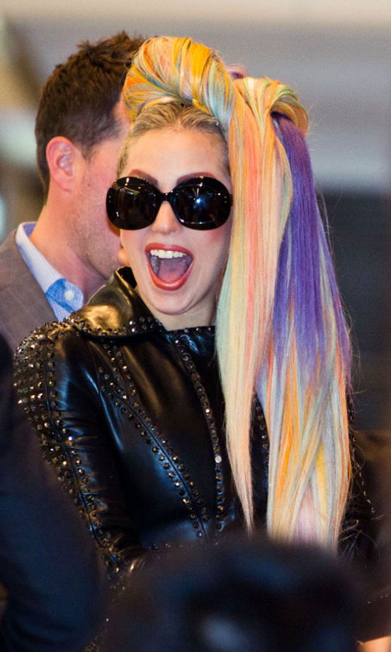 Love Lady GaGa's Multi-Coloured Hairstyle, 2012