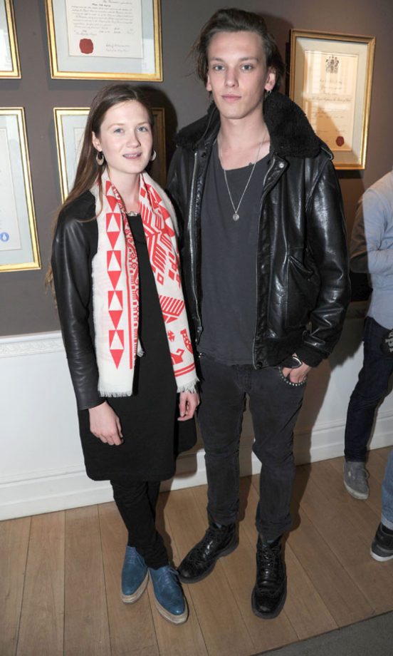 Bonnie Wright And Jamie Campbell Bower At The Launch Of Rita Ora's Single R.I.P At Aspray, London 2012