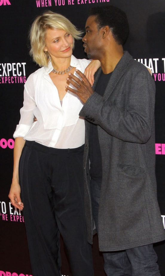 Cameron Diaz And Chris Rock At The Premiere Of What to Expect When You're Expecting, 2012