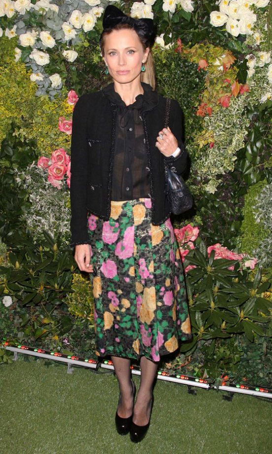 Laura Bailey Looked Super Cute (Check Out The Hair Bow!) In London, 2012