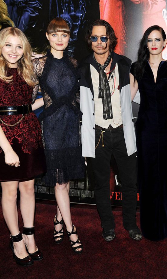 Chloë Moretz, Bella Heathcote, Johnny Depp And Eva Green