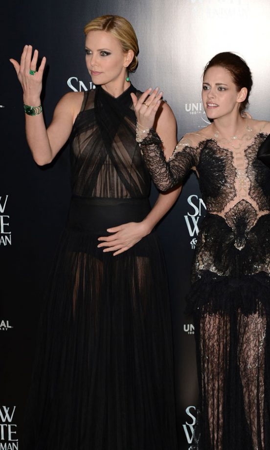 Charlize Theron & Kristen Stewart At The UK Premiere Of Snow White And The Huntsman, 2012