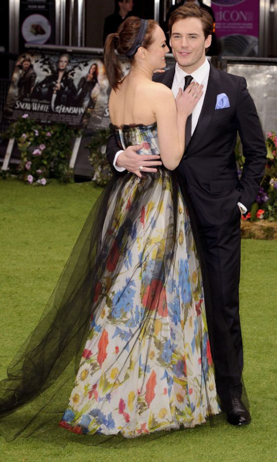 Laura Haddock And Sam Claflin At The UK Premiere Of Snow White And The Huntsman, 2012