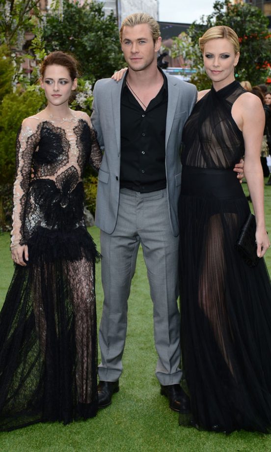Charlize Theron, Chris Hemsworth And Kristen Stewart At The UK Premiere Of Snow White And The Huntsman, 2012
