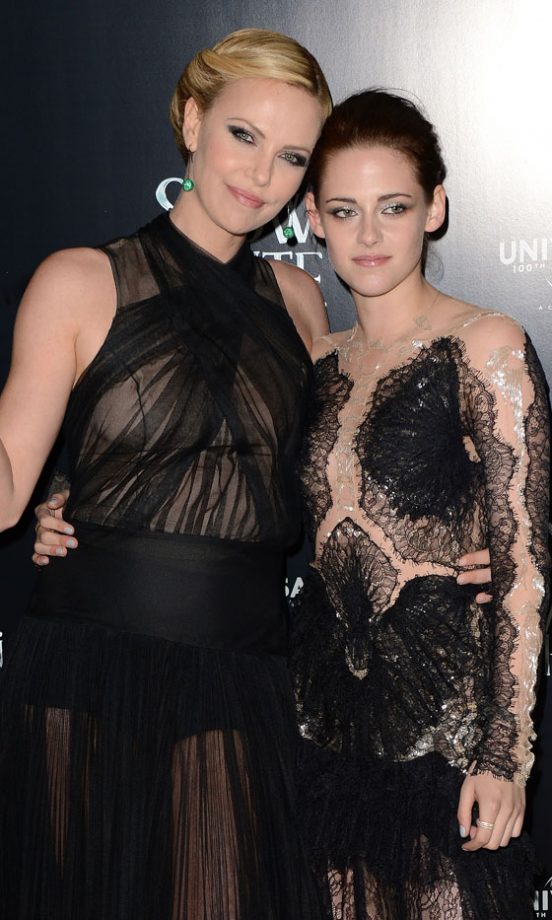 Charlize Theron And Kristen Stewart At The UK Premiere Of Snow White And The Huntsman, 2012
