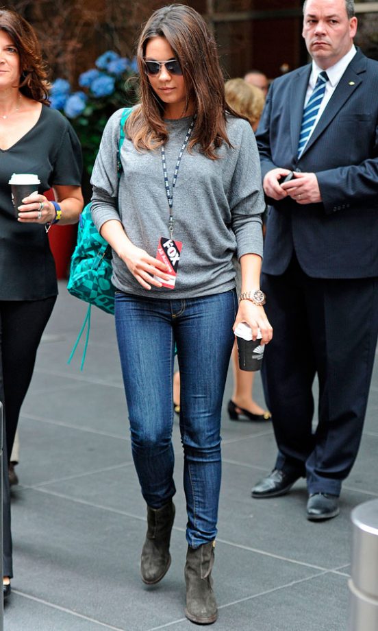 Mila Kunis Rocked Casual Style, 2012