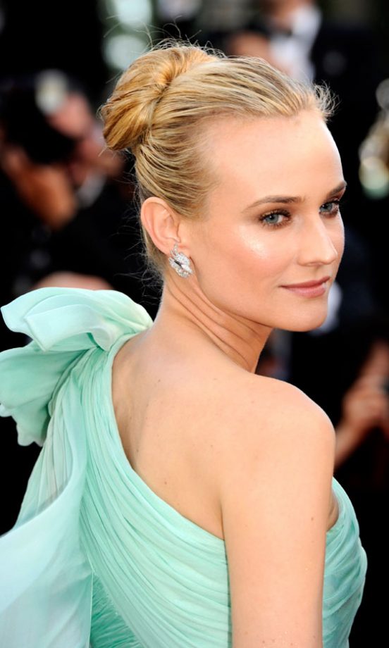 Diane Kruger Chose A Slicked Back Up 'Do At The 65th Cannes Film Festival, 2012