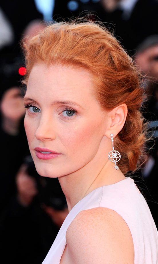 Jessica Chastain's Hairstyle At Cannes Film Festival 2012