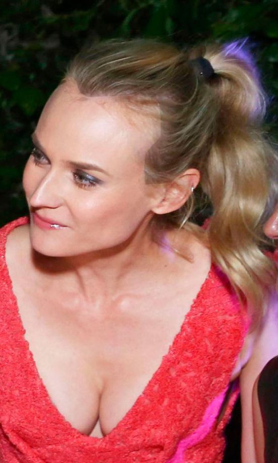 Diane Kruger Kept It Slicked Back With A Wavy Ponytail At Cannes, 2012