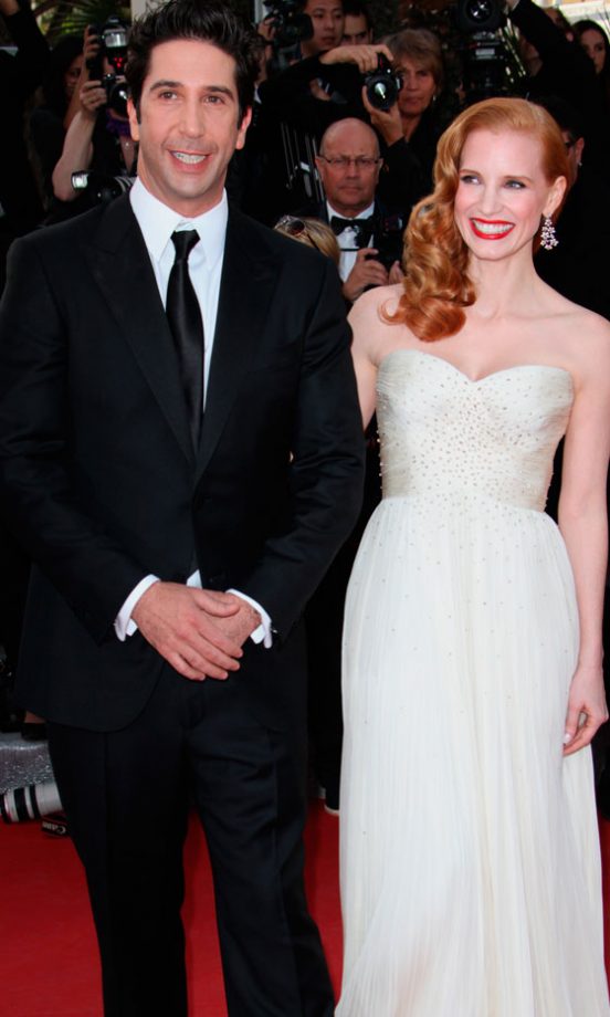 Jessica Chastain And David Schwimmer At Cannes Film Festival 2012