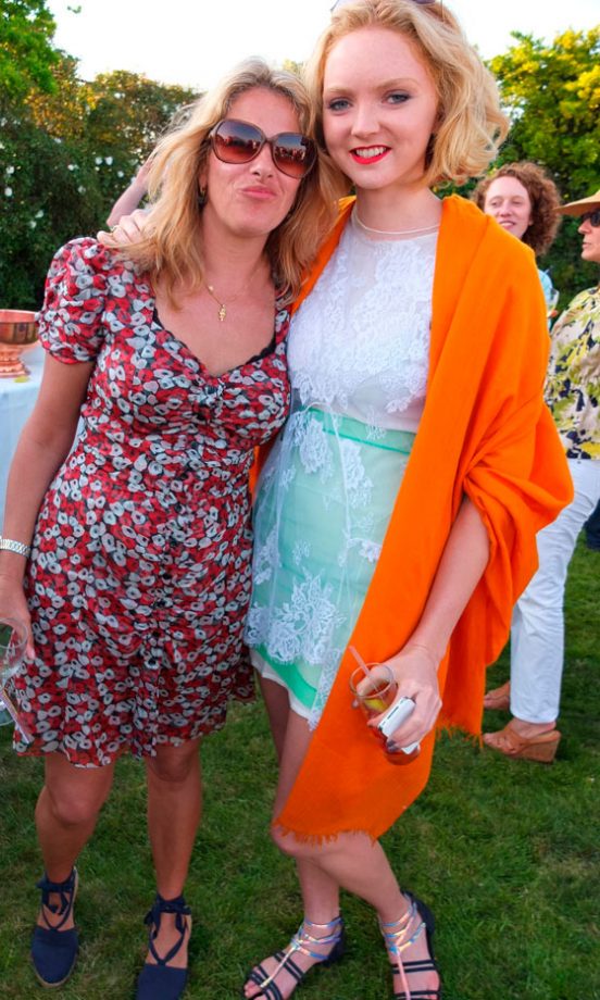 Tracey Emin And Lily Cole At A Garden Party, 2012