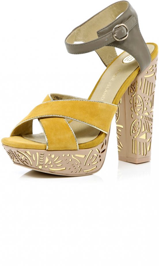 River Island Platform Sandals, £50