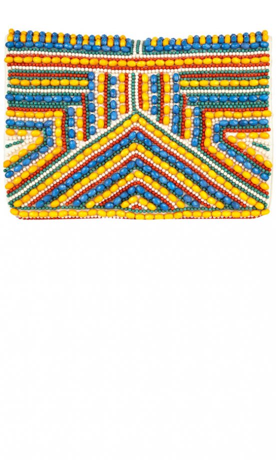 River Island Beaded Leather Clutch, £40