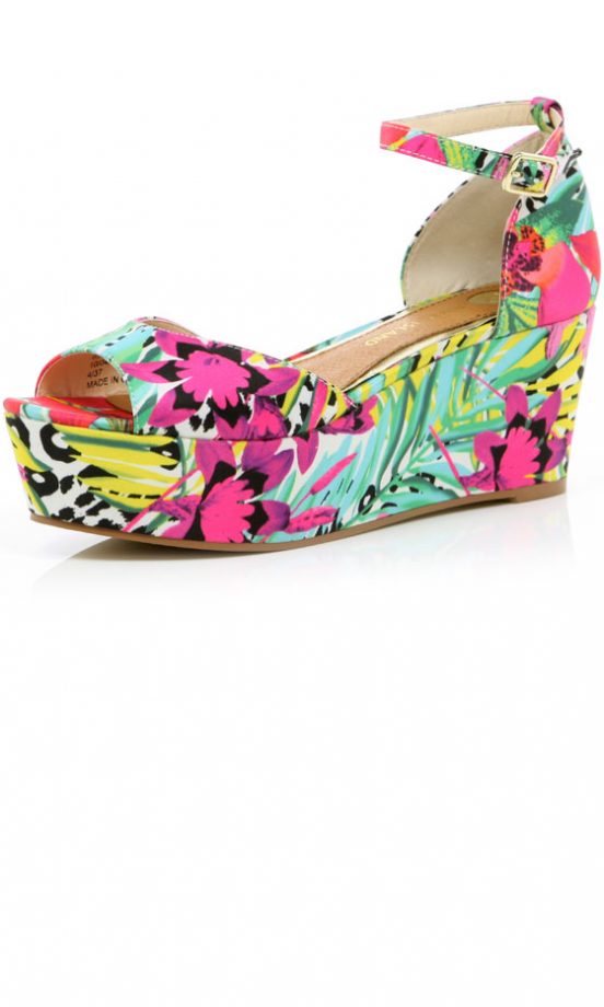 River Island Floral Print Wedges, £35