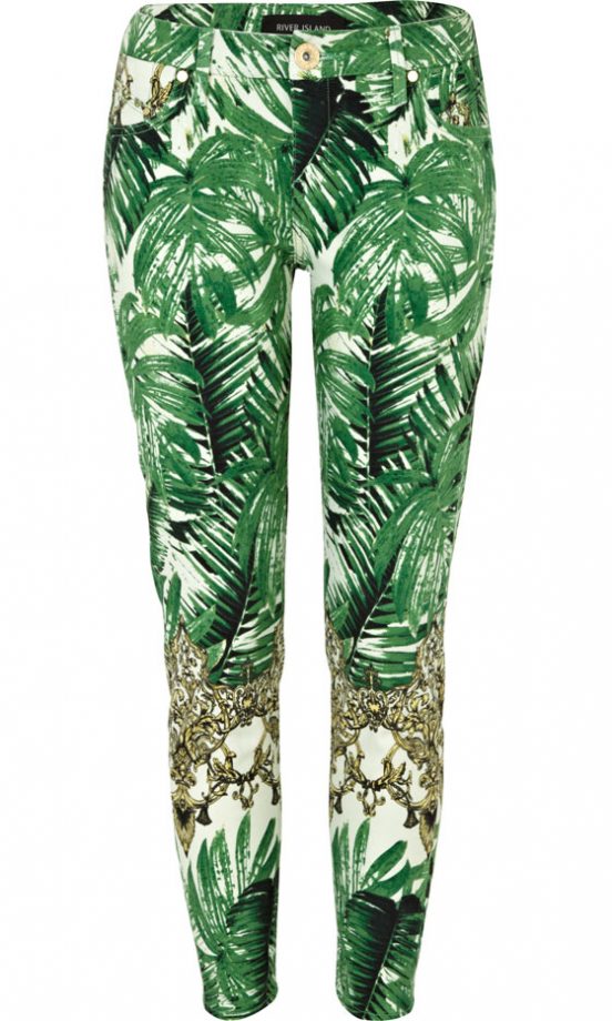 River Island Jungle Printed Trousers