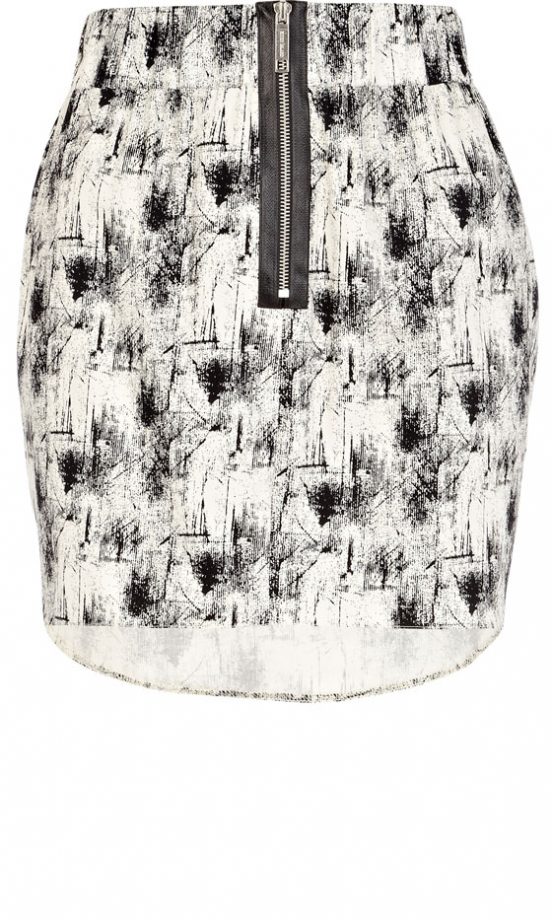 River Island Zip Front Mini Skirt, £25