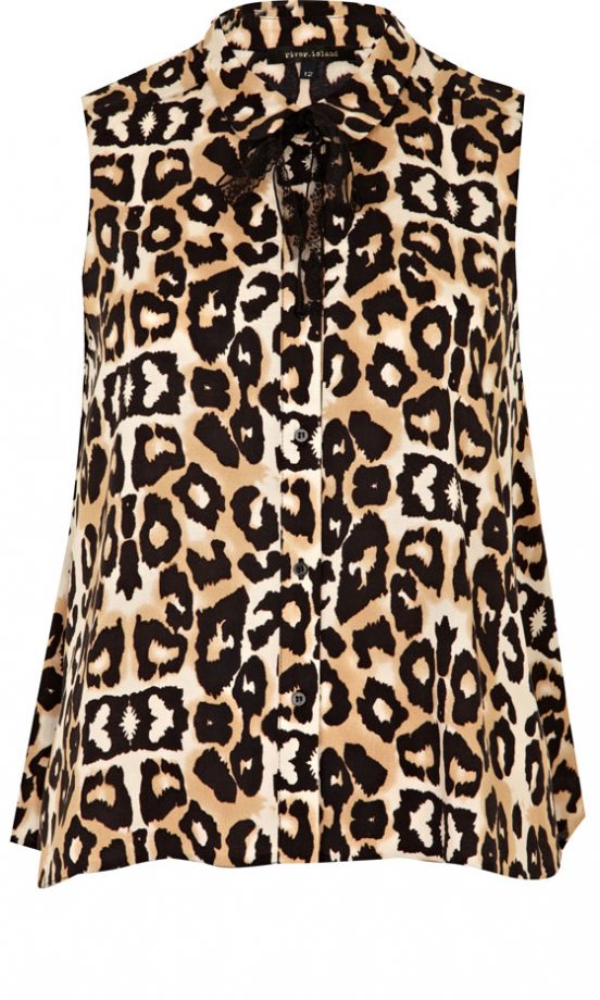 River Island Leopard Print Swing Shirt, £25