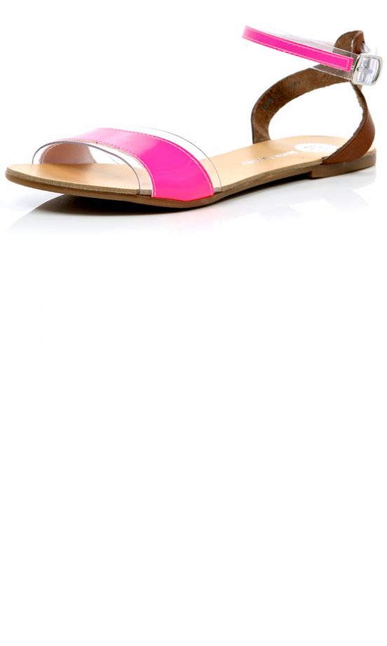 River Island Pink Perspex Sandals, £20