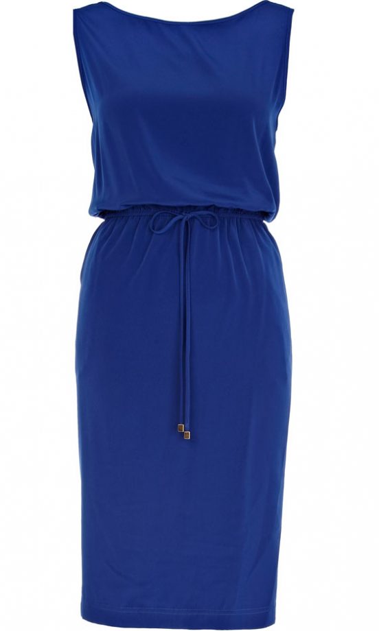 River Island Dark Blue Waisted Dress, £25