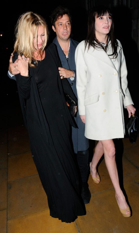 Kate Moss, Jamie Hince And Annabelle Neilson In London, 2012