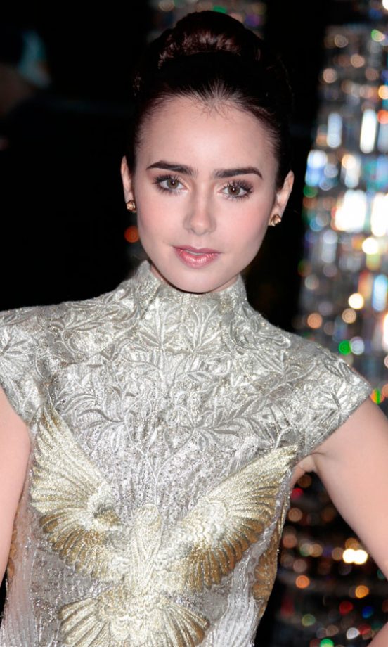 Lily Collins At The CFDA Fashion Awards 2012
