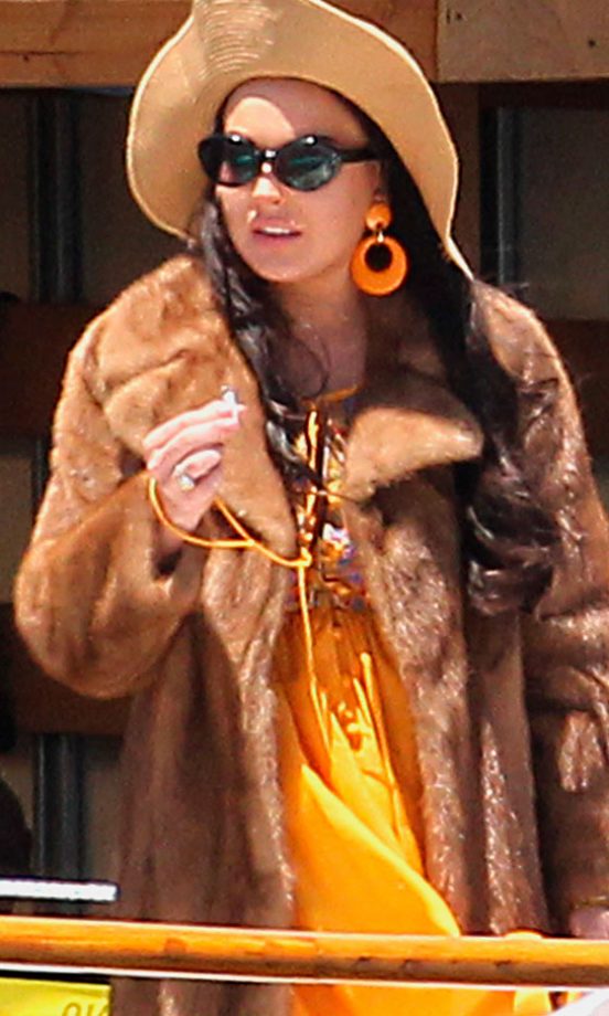 Lindsay Lohan On The Set Of Liz And Dick, 2012