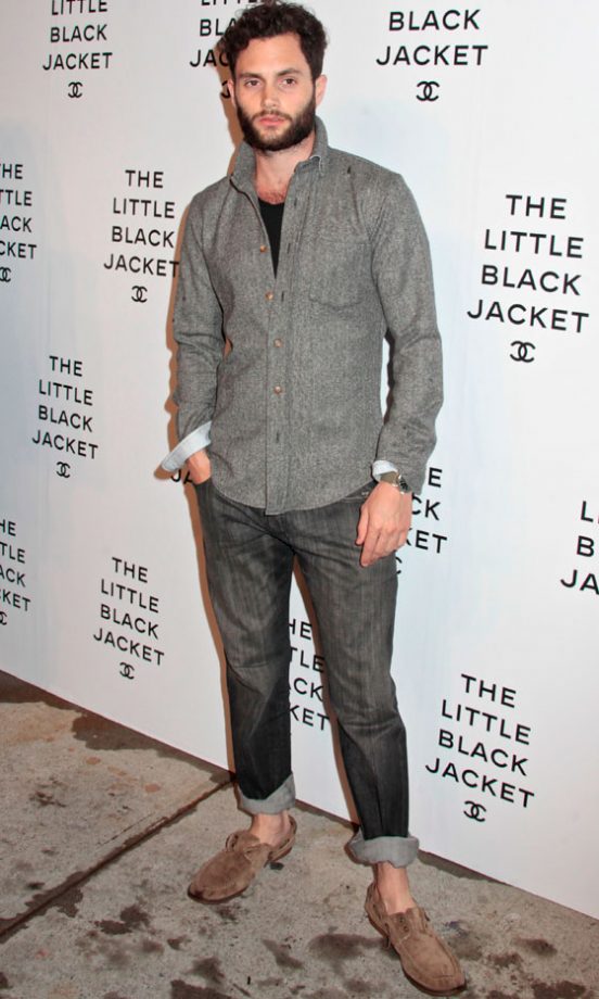 Penn Badgley At The Chanel The Little Black Jacket Exhibition, New York, 2012