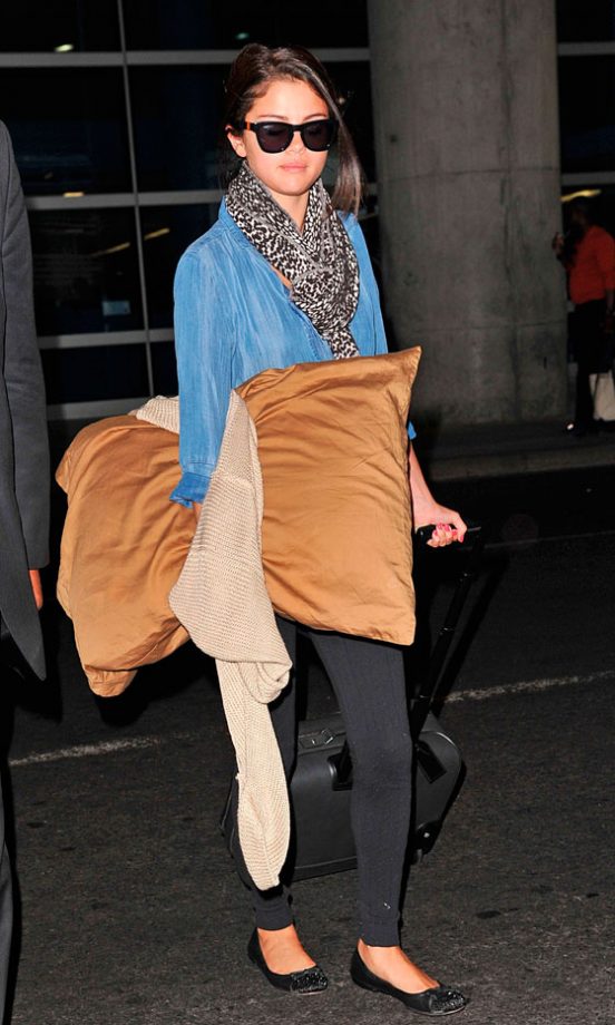 Selena Gomez At JFK Airport, 2012