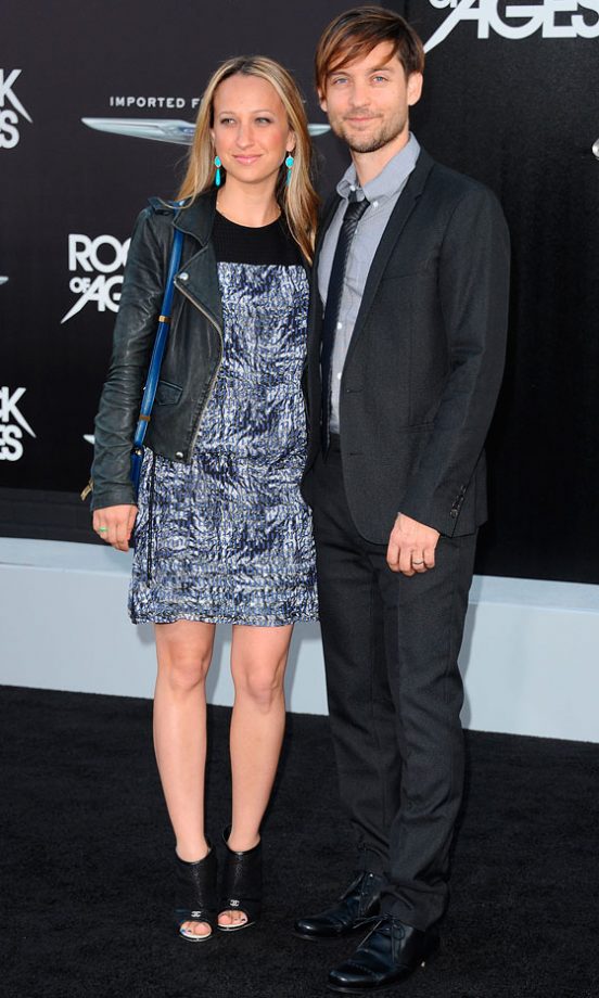 Tobey Maguire And Jennifer Meyer At The Rock Of Ages LA Film Premiere, 2012