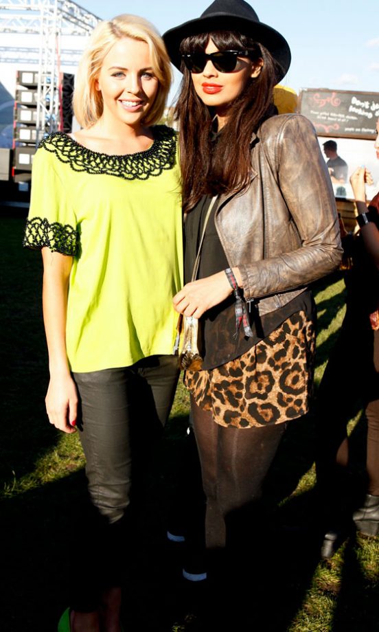 Lydia Bright And Jameela Jamil At Nando's GigMix, London, 2012