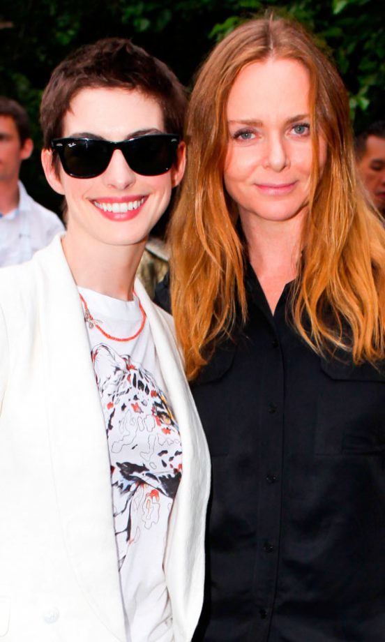 Anne Hathaway And Stella McCartney At Stella McCartney's Spring 2012 Presentation In New York