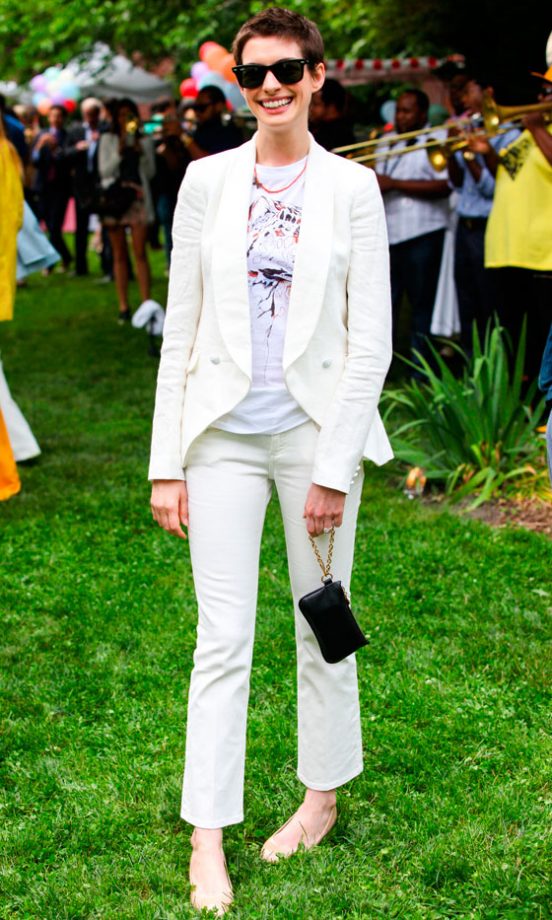 Anne Hathaway At Stella McCartney's Spring 2012 Presentation In New York