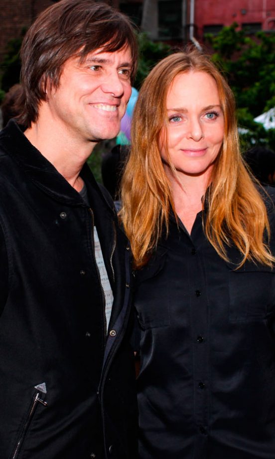 Stella McCartney And Jim Carry At Stella McCartney's Spring 2012 Presentation In New York