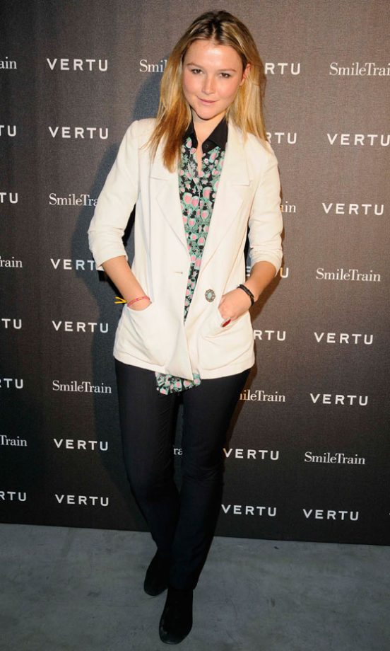 Amber Atherton At The Vertu and Smile Train Event, 2012