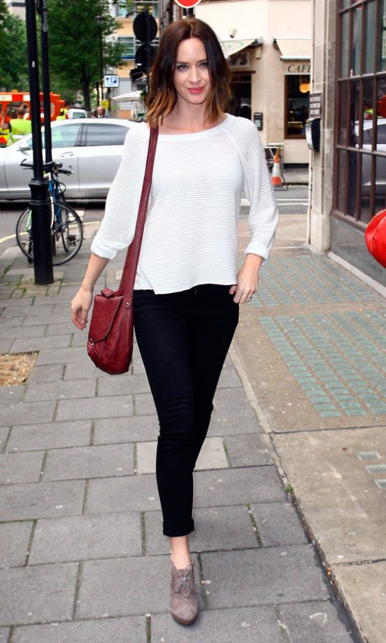 Emily Blunt At The Radio 1 Studios, 2012