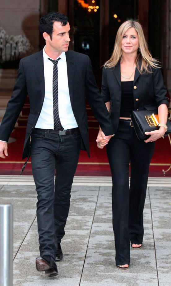 Jennifer Aniston And Justin Theroux Out In Paris, 2012
