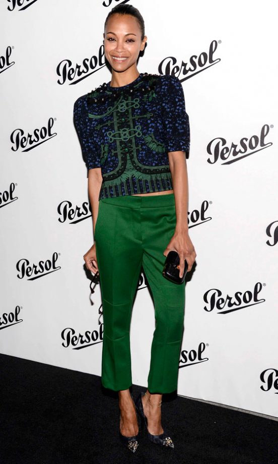 Zoe Saldana At The Persol Magnificent Obsessions: 30 Stories of Craftmanship in Film, New York, 2012