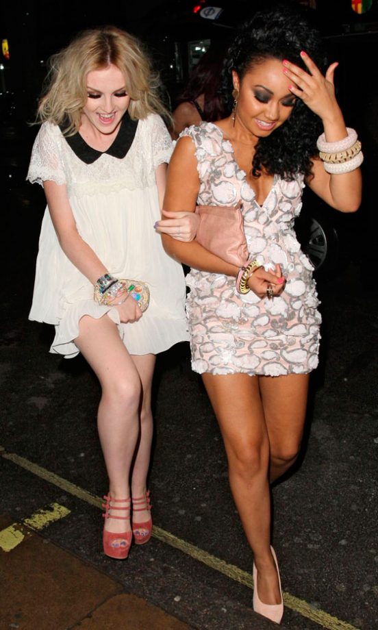 Perrie Edwards And Leigh-Anne Pinnock Out For Jesy Neslon's Birthday, 2012